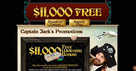  captain jack casino bonus codes